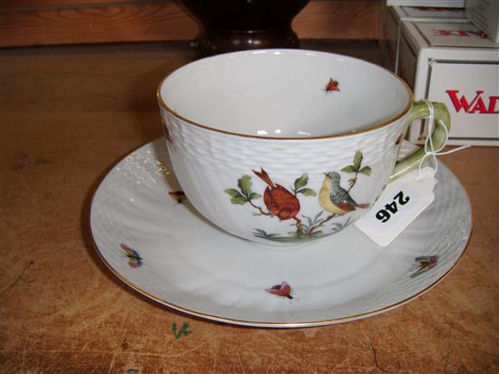 A Herend breakfast cup and saucer